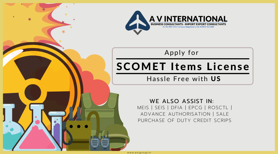 SCOMET items License