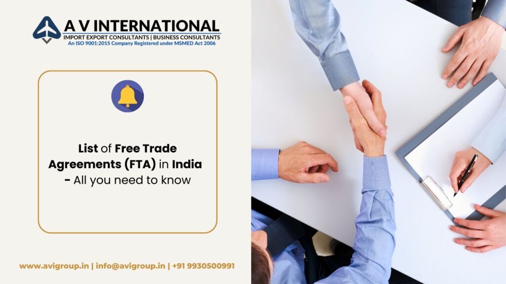 List of Free Trade Agreements (FTA) in India | All you need to know