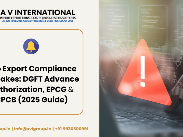 Top Export Compliance Mistakes: DGFT Advance Authorization, EPCG & CPCB (2025 Guide)