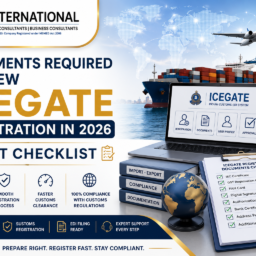 Latest documents checklist for new ICEGATE registration in India for import export compliance