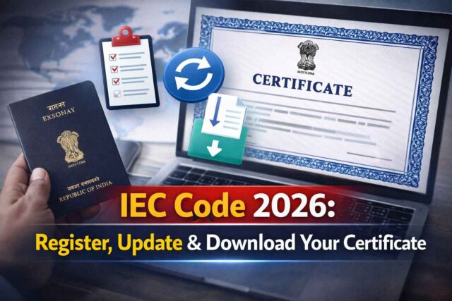 IEC Code 2026 registration and management