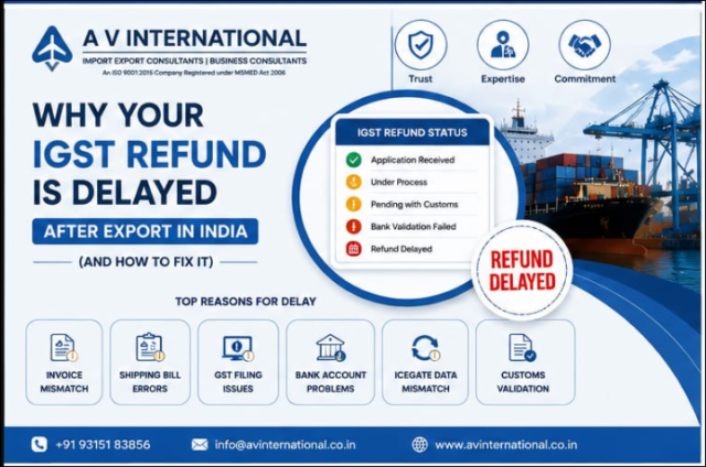Exporter checking delayed IGST refund status on ICEGATE portal in India