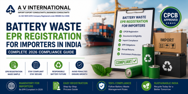 Battery Waste EPR Registration for Importers in India: Complete 2026 Compliance Guide