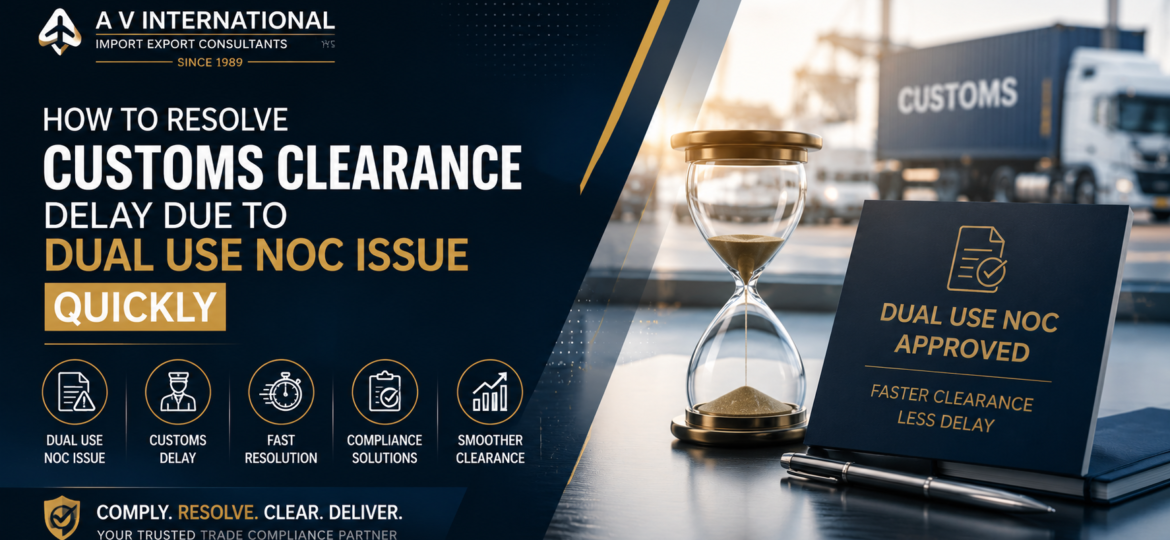 How to Resolve Customs Clearance Delay Due to Dual Use NOC Issue Quickly