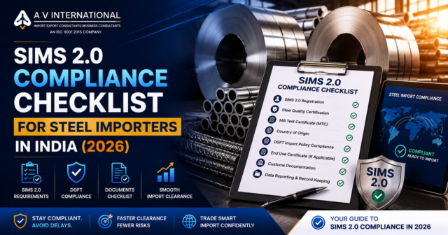 SIMS 2.0 Compliance Checklist for Steel Importers in India (2026)