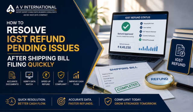 How to Resolve IGST Refund Pending Issues After Shipping Bill Filing Quickly