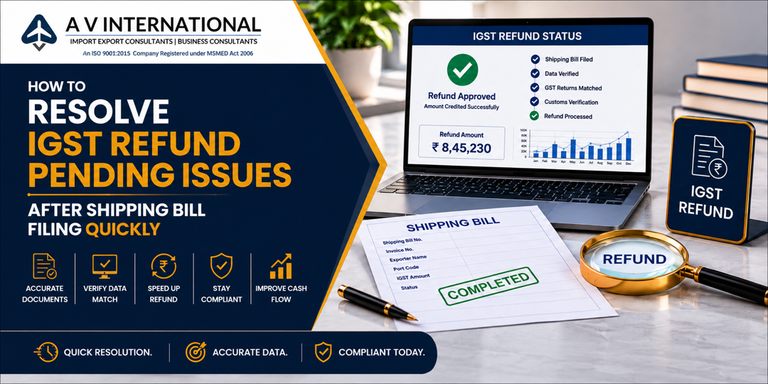 How to Resolve IGST Refund Pending Issues After Shipping Bill Filing Quickly