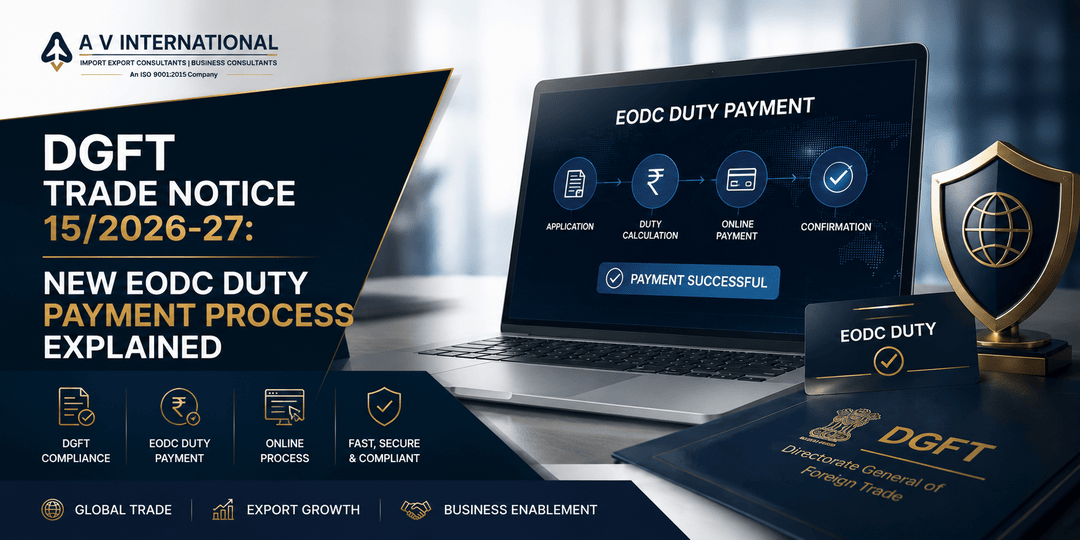 DGFT EODC UPDATE 2026 VOLUNTARY DUTY PAYMENT DATA NOW ONLINE
