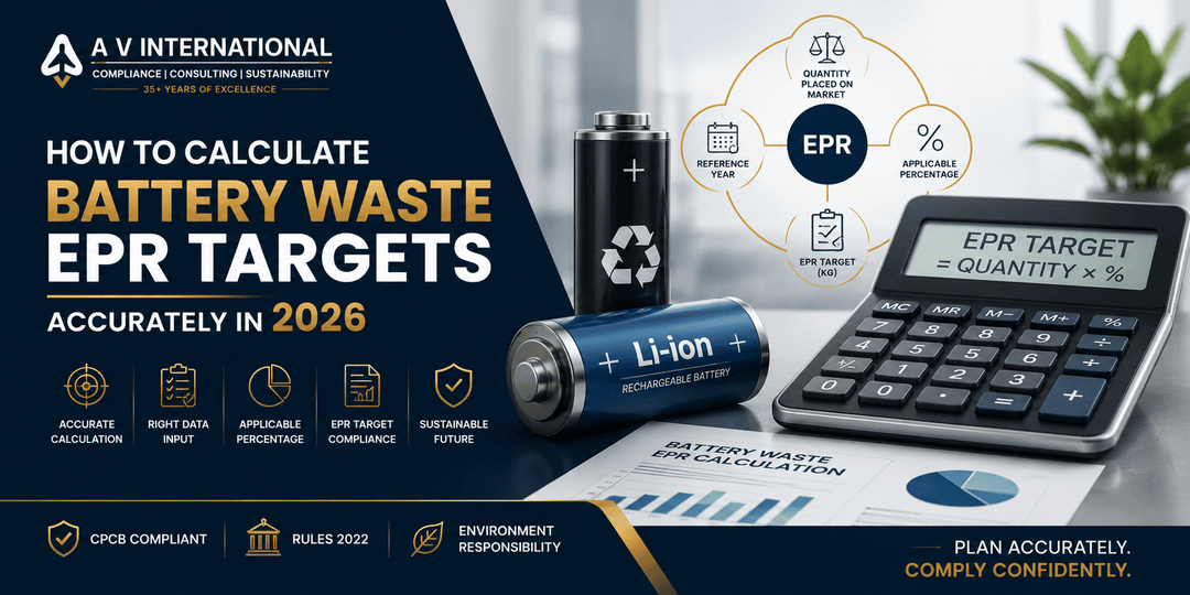 Battery Waste EPR target calculation guide for producers and importers in India 2026