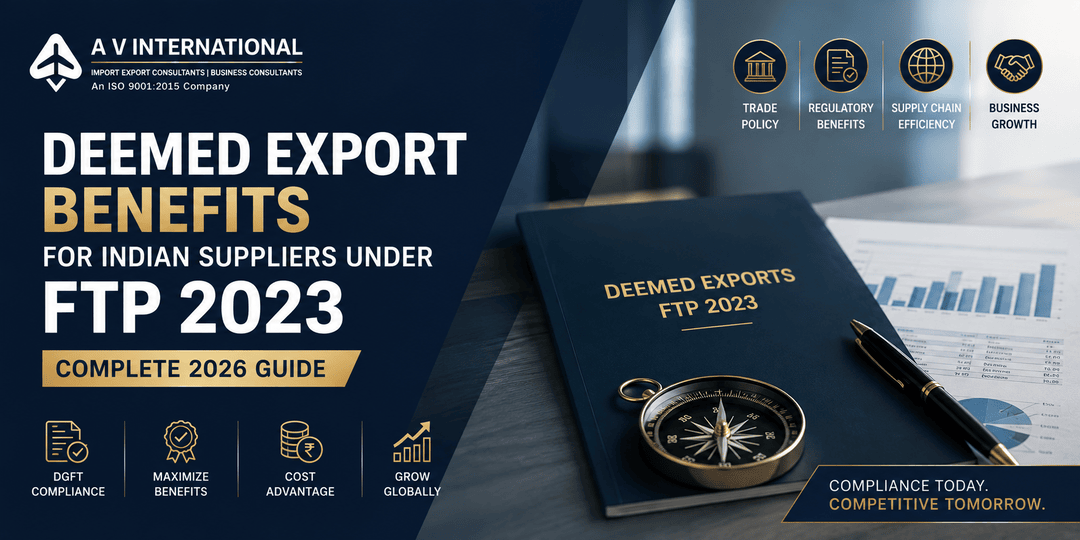 Deemed export benefits for Indian suppliers under FTP 2023 and DGFT compliance in 2026