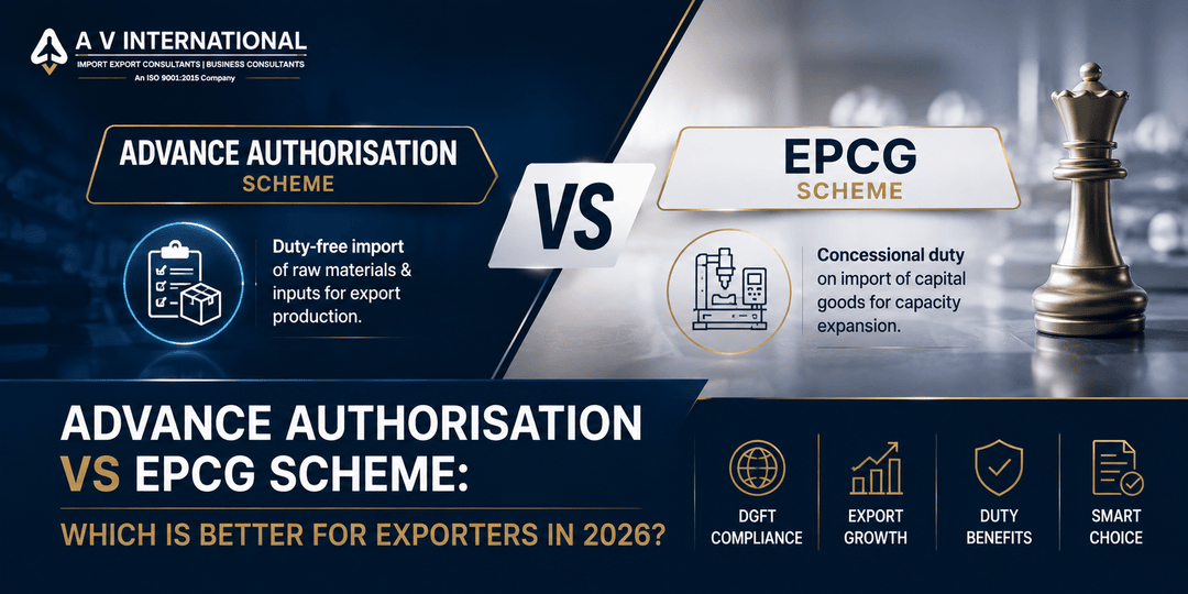 Advance Authorisation vs EPCG Scheme comparison guide for Indian exporters in 2026