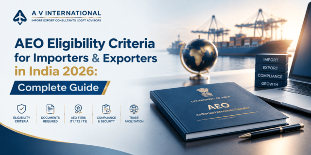 AEO eligibility criteria for importers and exporters in India 2026