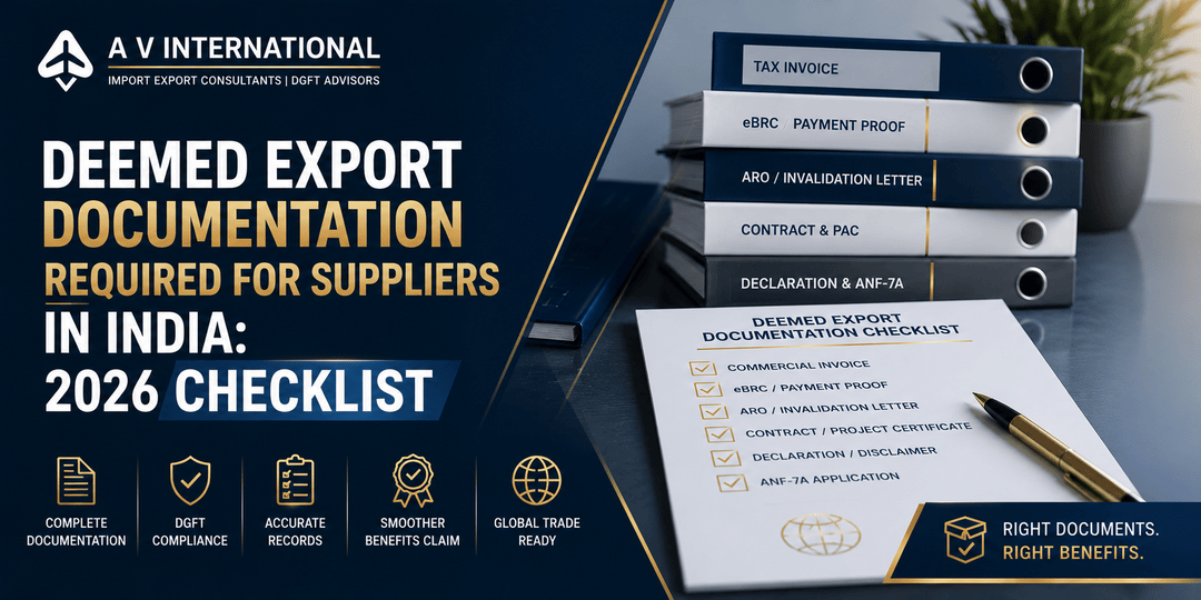 Deemed Export Documentation Required for Suppliers in India: 2026 Checklist
