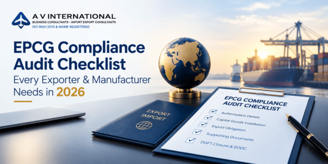 EPCG compliance audit checklist 2026 for Indian exporters and manufacturers