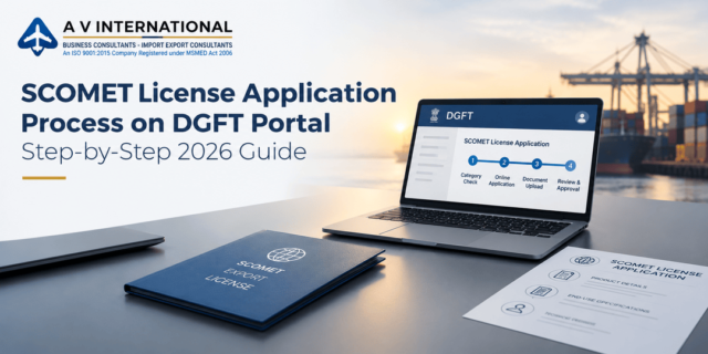 SCOMET license application process on DGFT portal in India for exporters in 2026